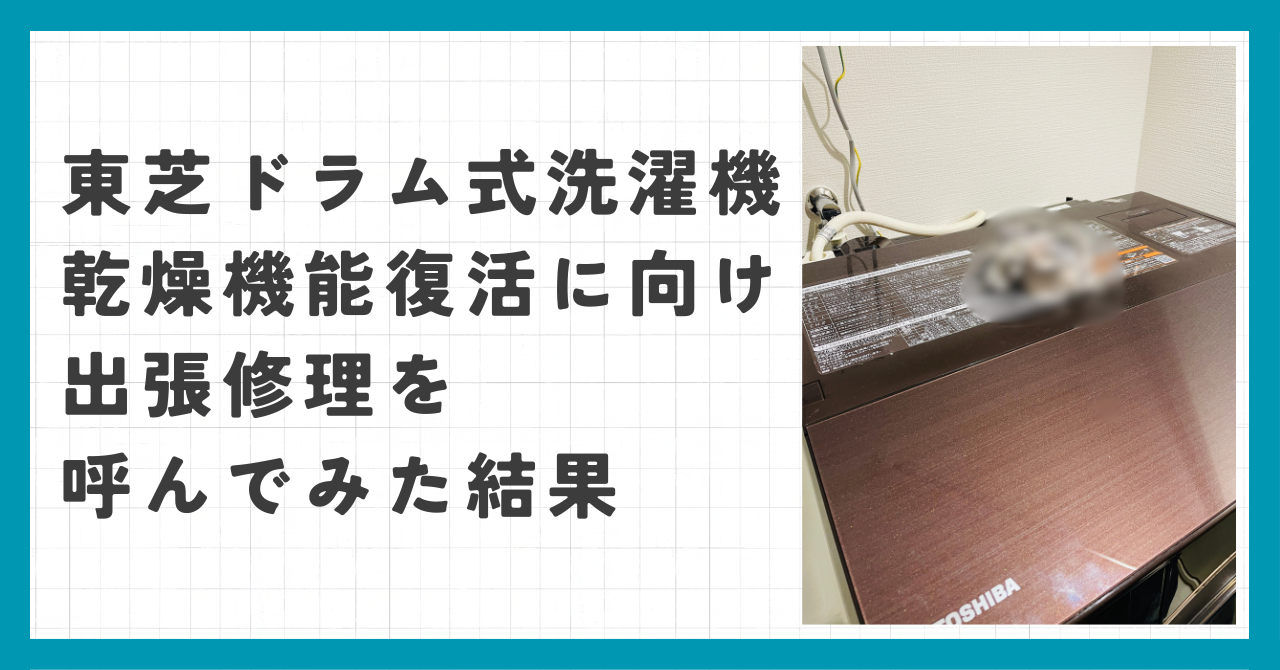 東芝ドラム式洗濯機出張修理