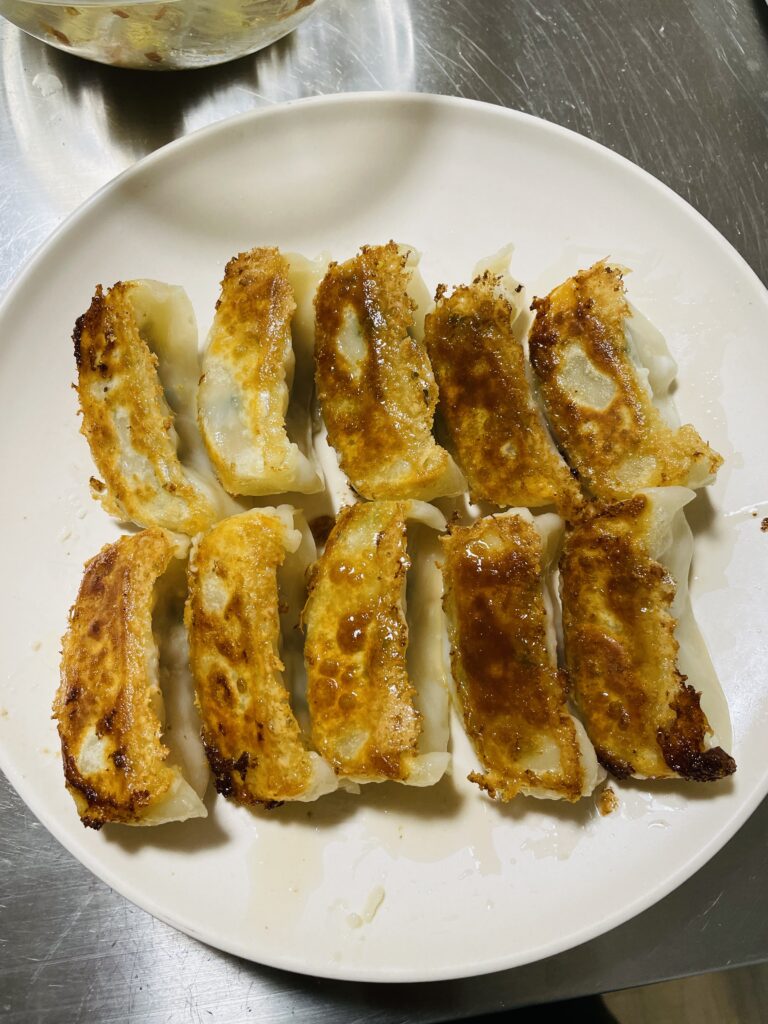 味の素黒豚大餃子出来上がり